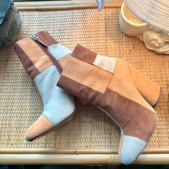 10 Crosby Derek Lam Shoes - Derek Lam suede patchwork boots